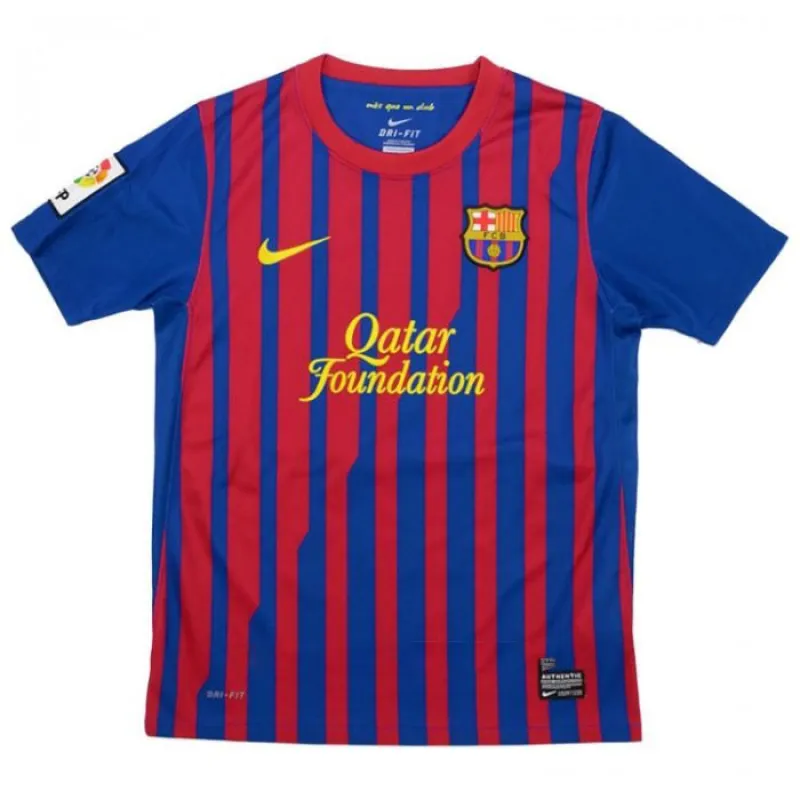 Barcellona 2011/12 Maglia Casa Retro - Rosso/Azzurro