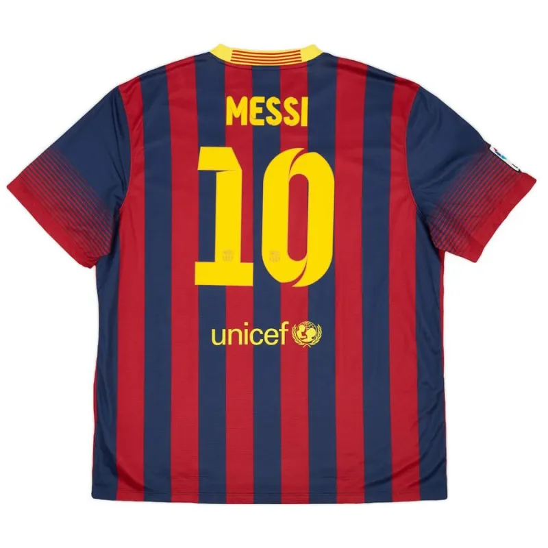 Maglia Casa Retrò MESSI 2013/14 del Barcellona - Rosso/Blu