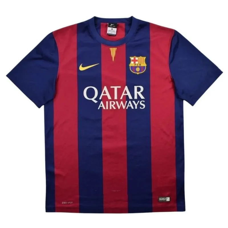 Maglia Casa Retrò MESSI NEYMAR 2014/15 del Barcellona - Rosso/Blu