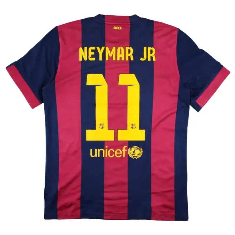 Maglia Casa Retrò MESSI NEYMAR 2014/15 del Barcellona - Rosso/Blu
