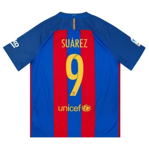 Barcelona SUAREZ 2016/17 Retro Home Jersey - Red/Blue