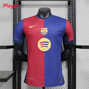 Maillot de l'équipe à domicile version joueur du FC Barcelona 2024/25 - Rouge/Bleu