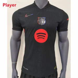 Maillot de l'équipe away version joueur du FC Barcelona 2024/25 - Noir