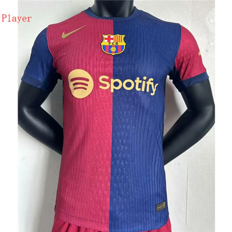 Maglia di casa versione per giocatori del FC Barcelona 2024/25 - Rosso/Azzurro