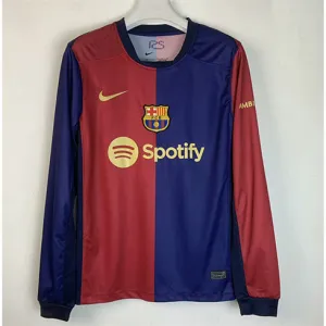 Maillot à manches longues du domicile du FC Barcelona 2024/25 - Rouge/Bleu