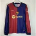 FC Barcelona Long Sleeve Home Jersey 2024/25 - Red/Blue