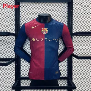 Maillot long de joueur d'édition spéciale domicile du FC Barcelona 2024/25 - Rouge/Bleu