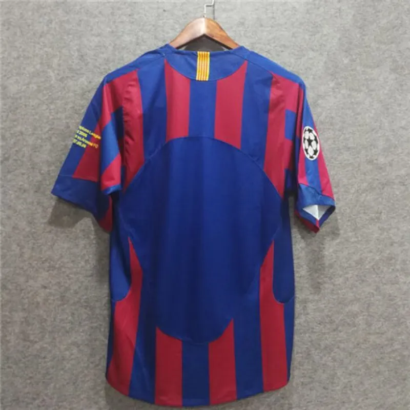 Maglia retrò del FC Barcelona Edizione finale della UCL 2006 - Rosso/Azzurro