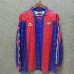 Maillot rétro à manches longues du FC Barcelona 1996/97  domicile - Rouge/Bleu