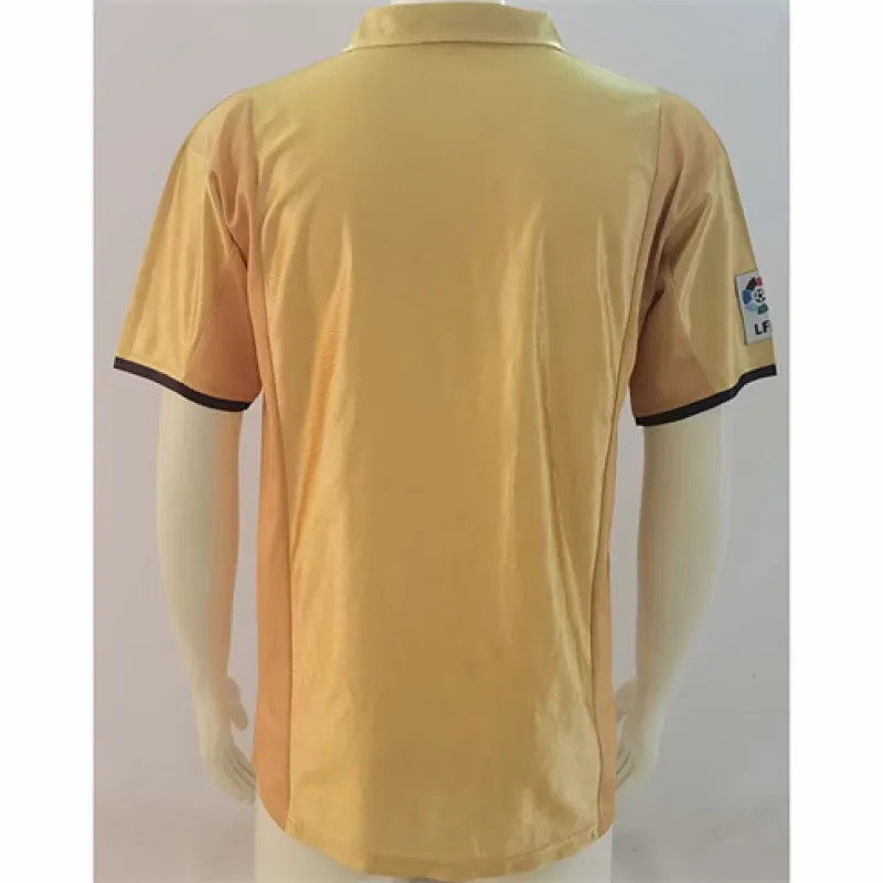 FC Barcelona Retro Jersey 2001/02 Away - Gold
