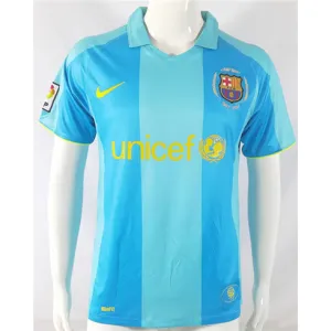 FC Barcelona Retro Jersey 2007/08 Away - Blue