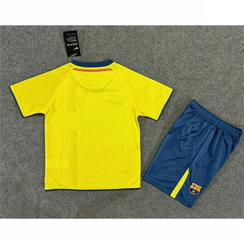 FC Barcelona Kids' Retro Jersey 2008/09 Away - Yellow