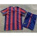 FC Barcelona Kids' Retro Jersey 2014/15 Home - Red/Blue