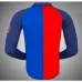 FC Barcelona Retro Langarm-Trikot 1899-1999 Gedenkausgabe - Rot/Blau
