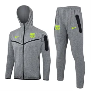 FC Barcelona Kapuzen-Sportjacke 2024/25 - Grau