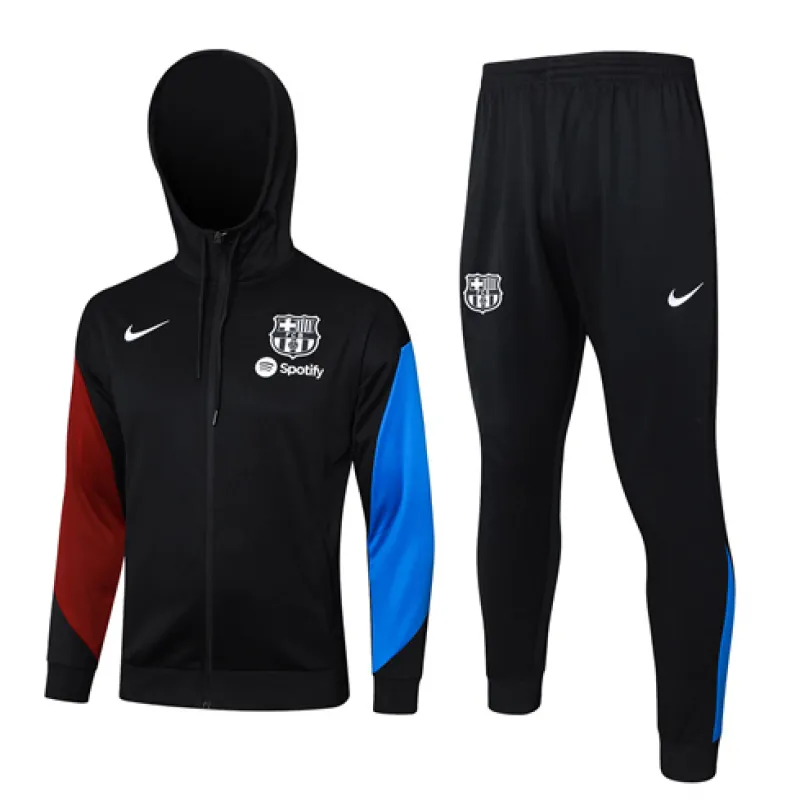 Veste de sport à capuche du FC Barcelona 2024/25 - Noir