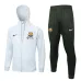 Giacca sportiva con cappuccio del FC Barcelona 2024/25 - Grigio chiaro