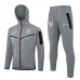 Giacca sportiva con cappuccio del FC Barcelona 2024/25 - Grigio