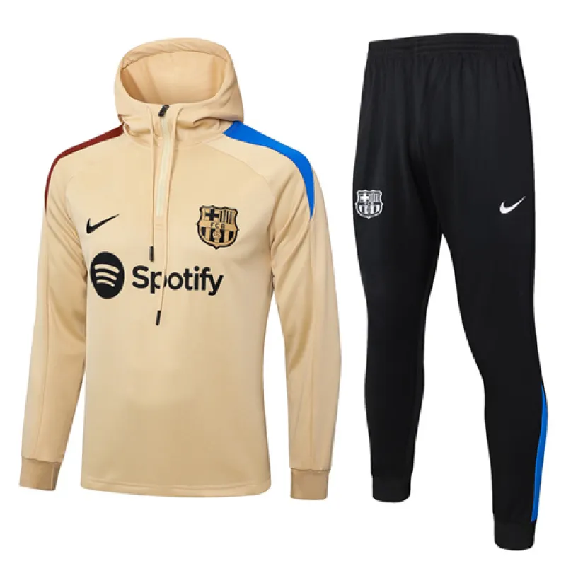 Abbigliamento sportivo con cappuccio del FC Barcelona 2024/25 - Giallo