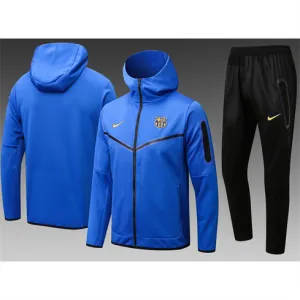 Barcelona 2024/25 Trainingsjacke mit Kapuze blau