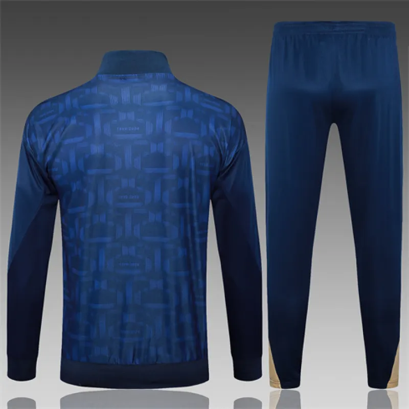 Giacca sportiva per bambini del FC Barcelona 2024/25 - Blu