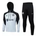 Abbigliamento sportivo con cappuccio per bambini del FC Barcelona 2024/25 - Grigio chiaro