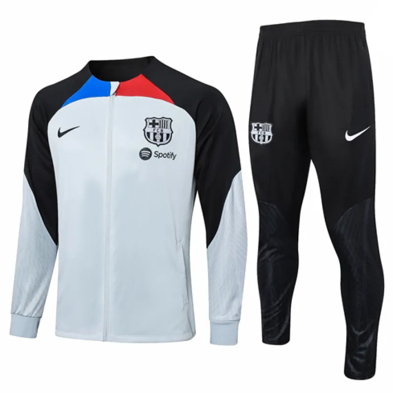 Chaqueta deportiva para niños del FC Barcelona 2024/25 - Gris claro