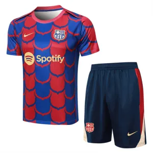 FC Barcelona Training Jersey + Shorts 2024/25 - Red/Blue