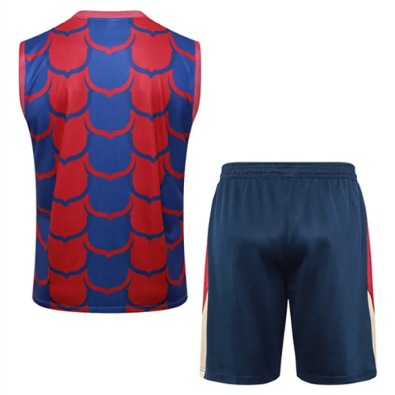 FC Barcelona Shorts and Vest Set 2024/25 - Red/Blue