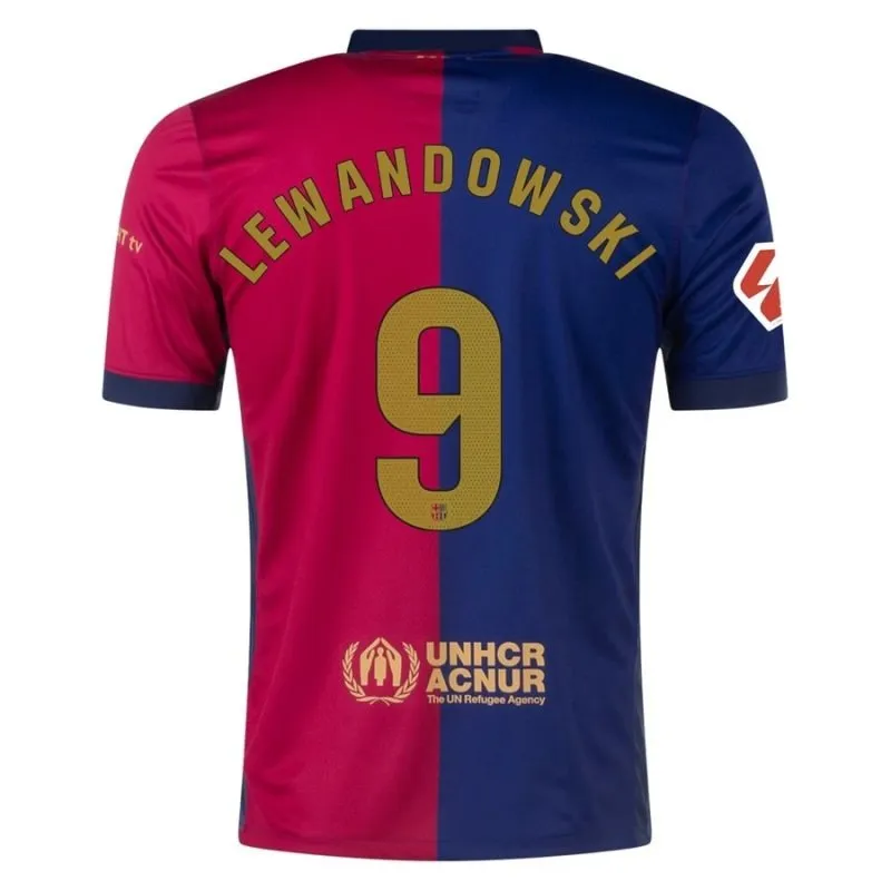 Lewandowski Maglia di casa di FC Barcelona 2024-25 - Blu/Rosso