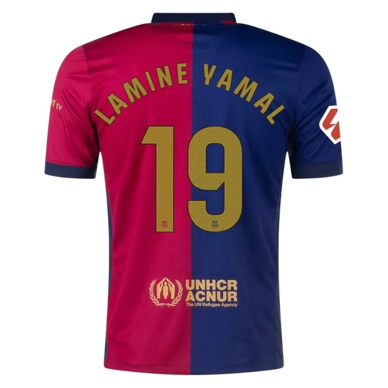 Lamine Yamal Set di maglia per bambini di casa di FC Barcelona 2024-25 - Blu/Rosso