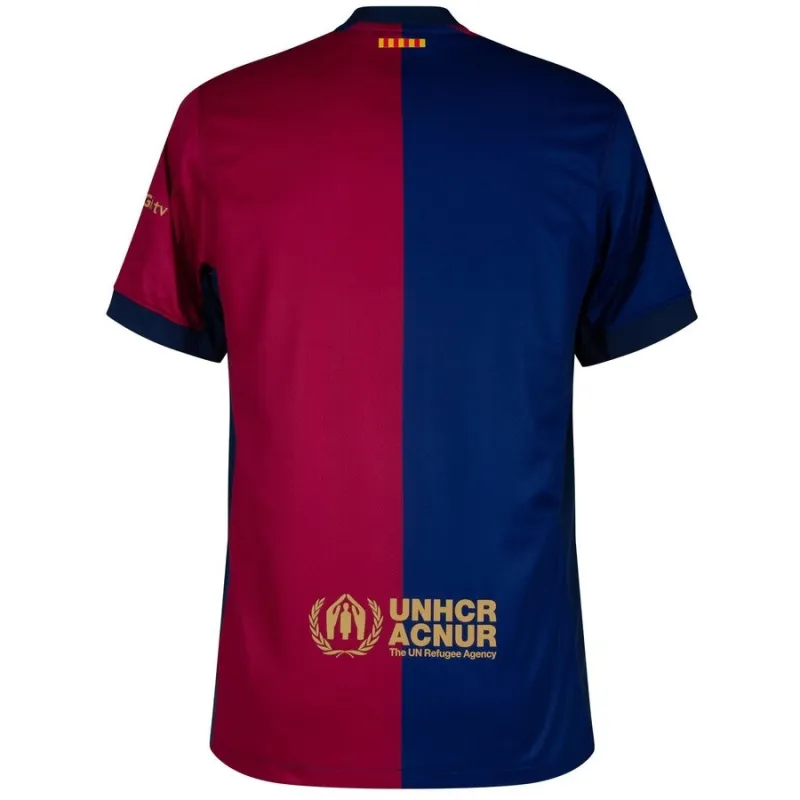 FC Barcelona Kids' Home Kit 2024/25 with New Sponsor - Red/Blue