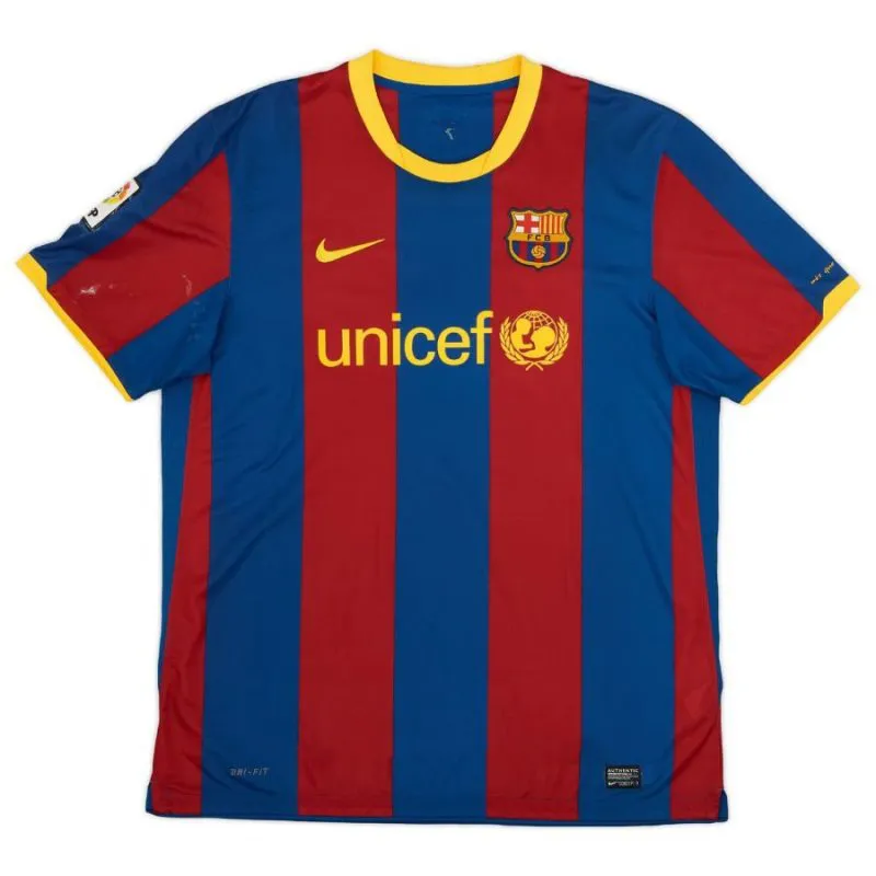 Messi Barcelona Retro Jersey 2010/11 Home - Red/Blue