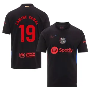 FC Barcelona LAMING YAMAL Kids' Away Jersey 2024/25 - Black
