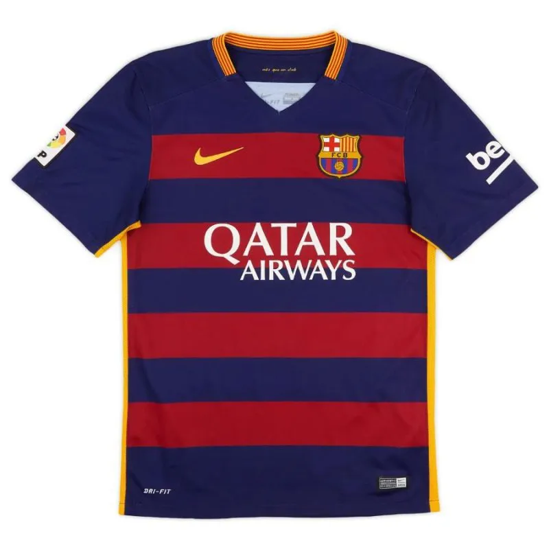 Maglia retro di Messi per il Barcelona, casa 2015/16 - Rosso/Azzurro