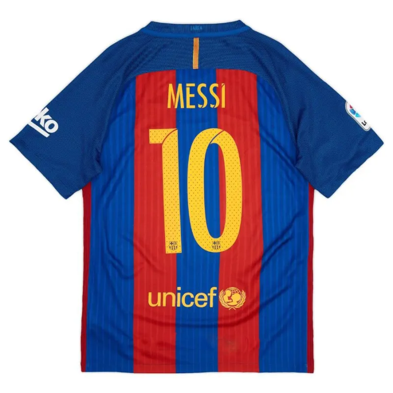 Messi Barcelona Retro Jersey 2016/17 Home - Red/Blue