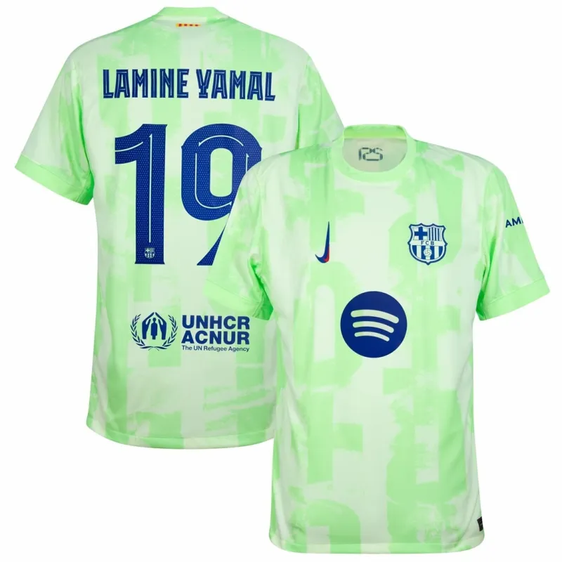 FC Barcelona LAMING YAMAL 2024/25 Third Kids' Jersey - Green
