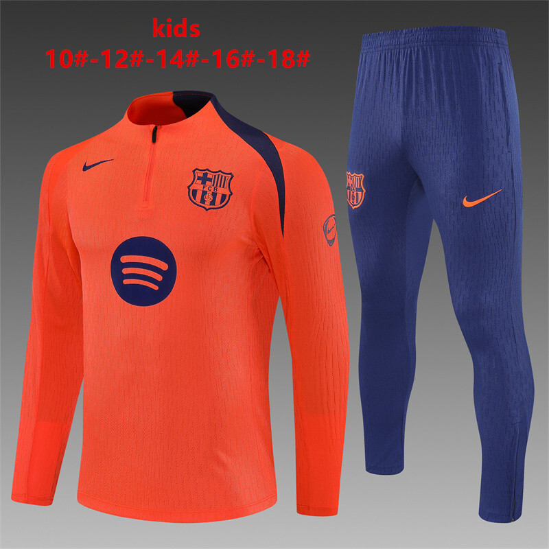 Barcelone 2025/26 Ensemble Sport Enfant orange
