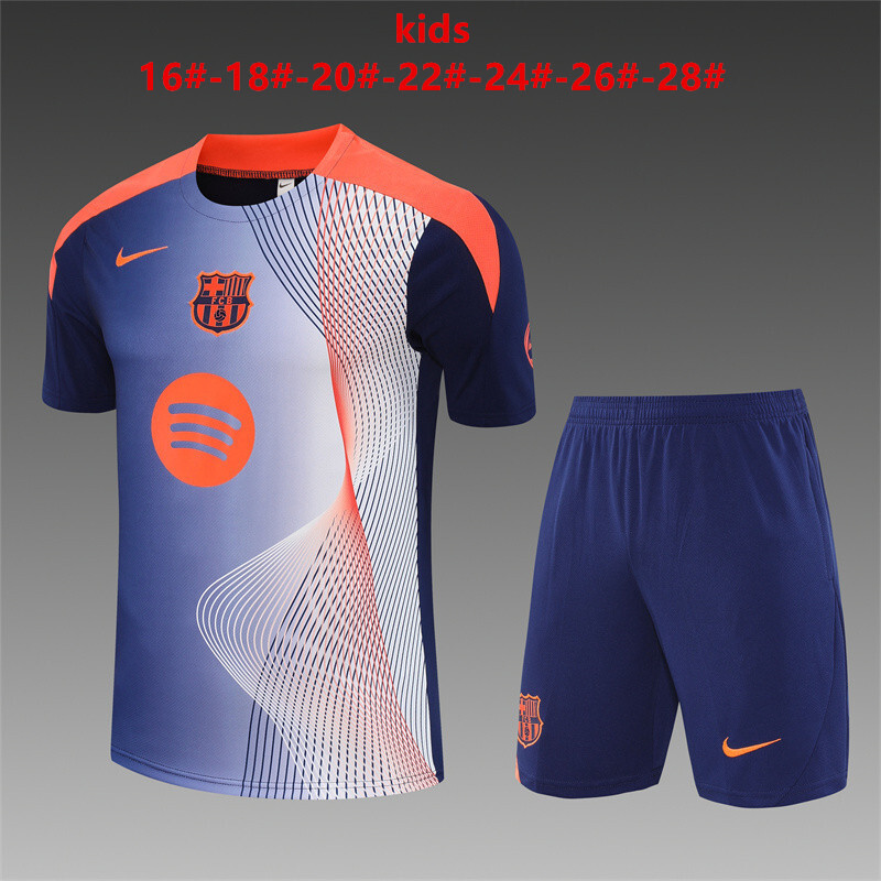 Barcelona 2025/26 Kids Training Set blue