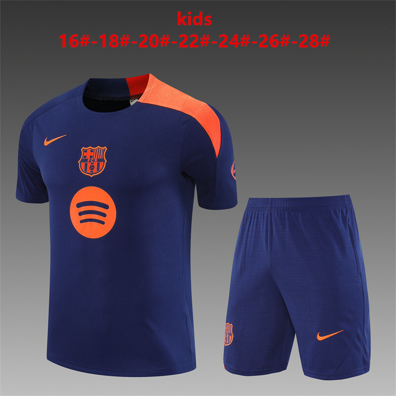Barcelona 2025/26 Kinder Trainingsanzug blau