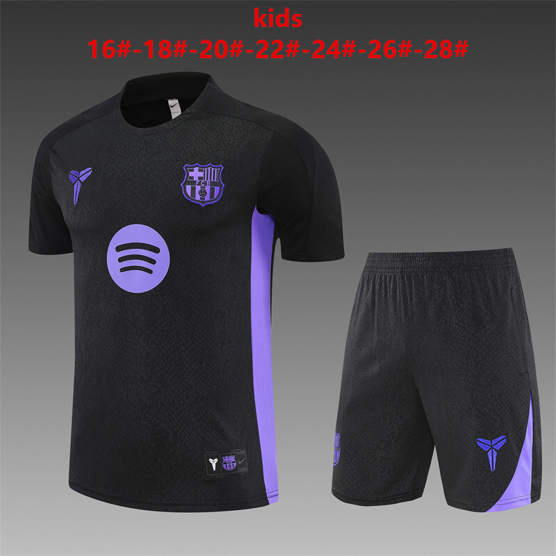 Barcelona 2025/26 Kinder Trainingsanzug schwarz