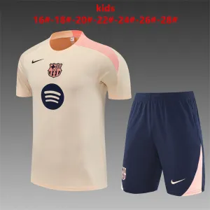 Barcelona 2025/26 Kinder Trainingsanzug beige