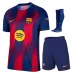 Set de camiseta local infantil del Barcelona 2025/26 - Rojo/Azul
