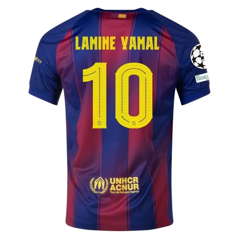 Barcelona YAMAL 2025/26 Home UCL Kids' Jersey Set - Red/Blue