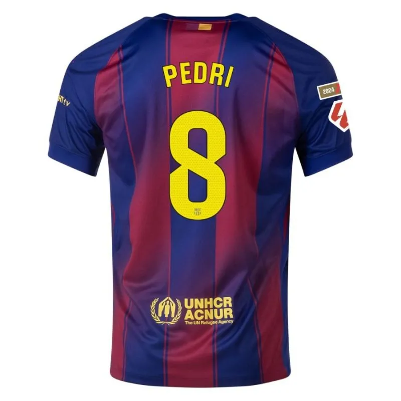 Barcelona PEDRI 2025/26 Home Kids' Jersey Set - Red/Blue