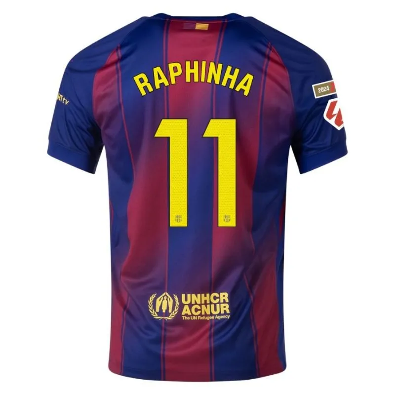 Set di maglia bambini in casa del Barcellona RAPHINHA 2025/26 - Rosso/Blu