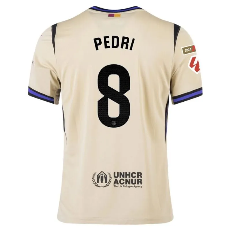 Barcelona PEDRI 2025/26 Kids Away Jersey - Beige