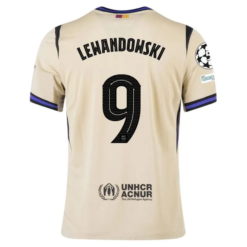Maillot Barcelone Extérieur UCL 2025/26 LEWANDOWSKI 