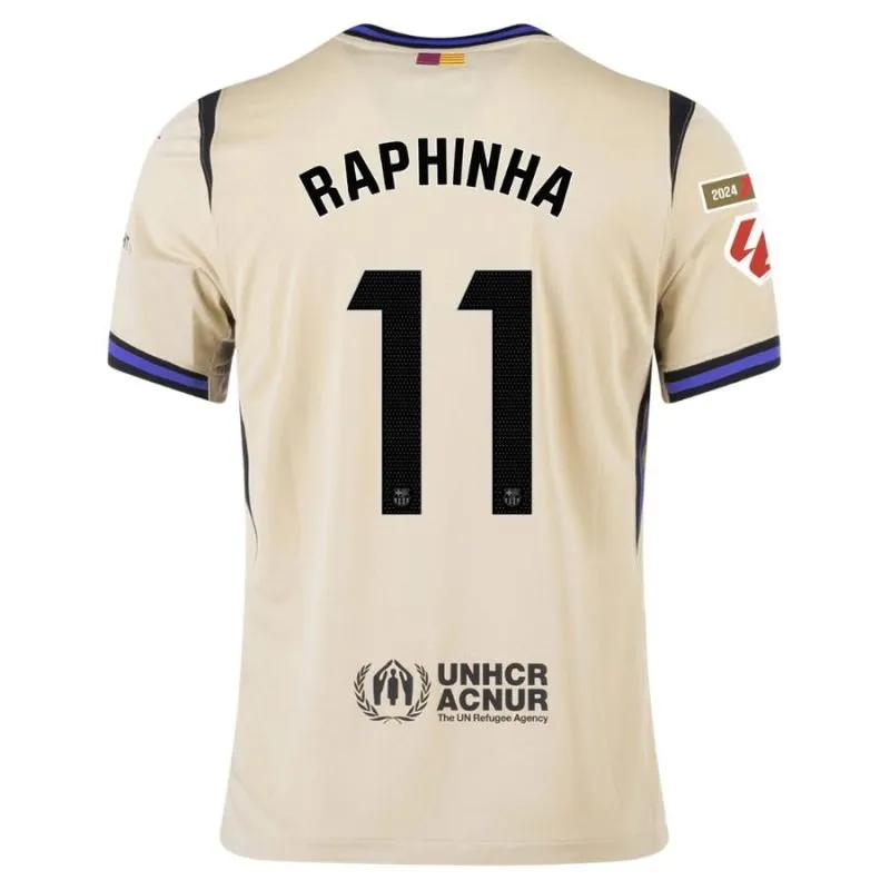 Barcelona RAPHINHA 2025/26 Kinder Auswärtstrikot - Beige