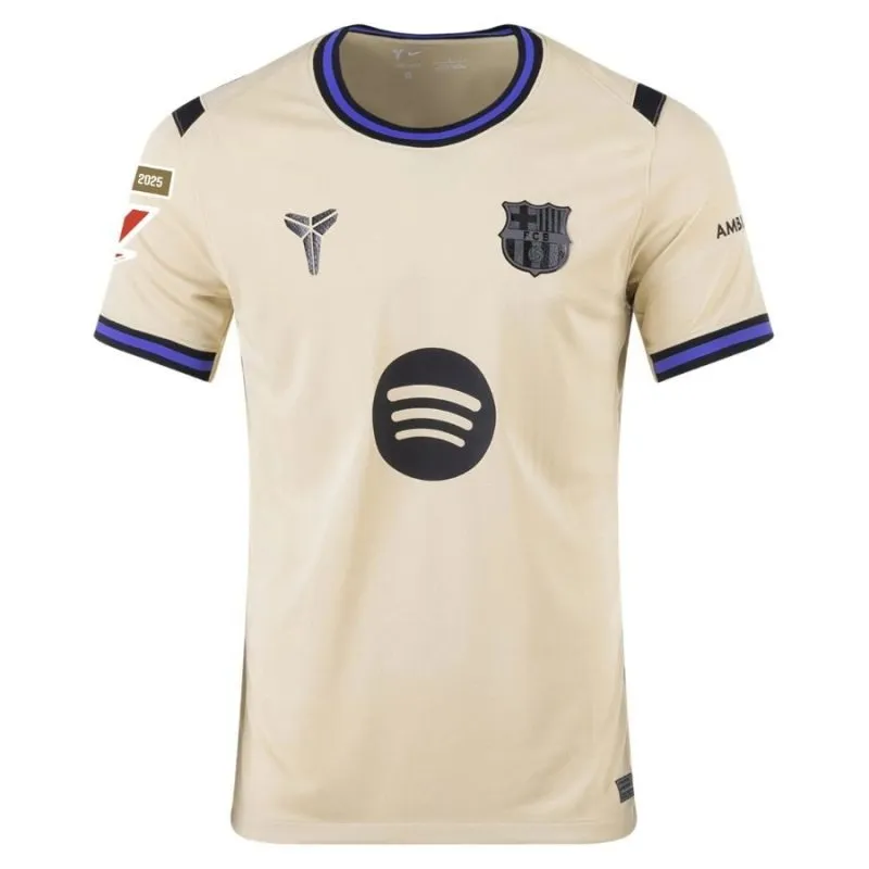Barcelona RAPHINHA 2025/26 Kids Away Kit Jersey - Beige